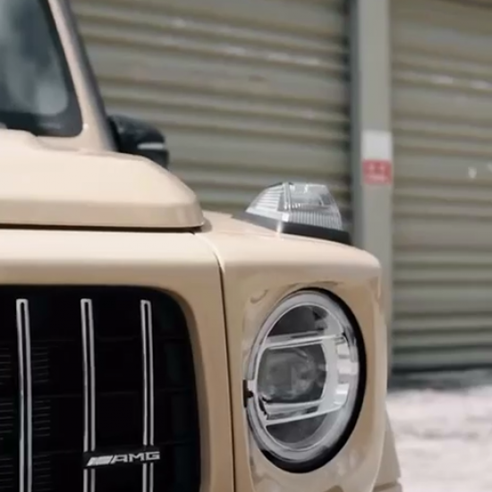 Оклейка Mercedes цветным полиуретаном Sunmax 43 Ashes PPF 