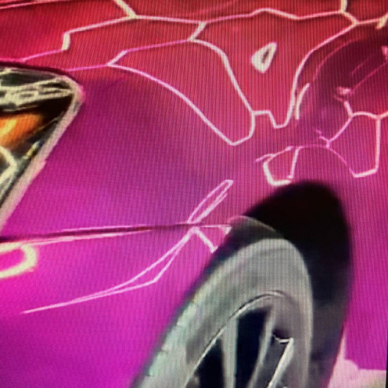 Оклейка Lexus цветным полиуретаном Sunmax 19 Violet Pearl PPF