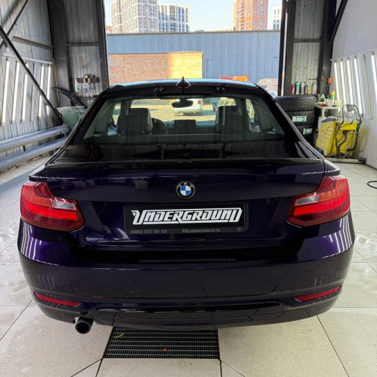 Оклейка BMW полиуретановой пленкой Sunmax 20 Purple Pearl PPF