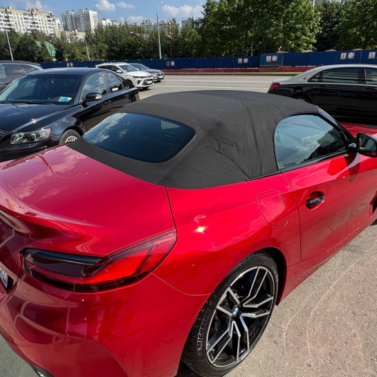 Оклейка BMW цветным полиуретаном Sunmax 48 Metal Red PPF