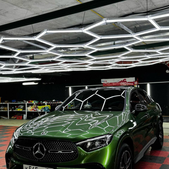 Оклейка Mercedes цветным полиуретаном Sunmax 3 Dark Green Pearl PPF