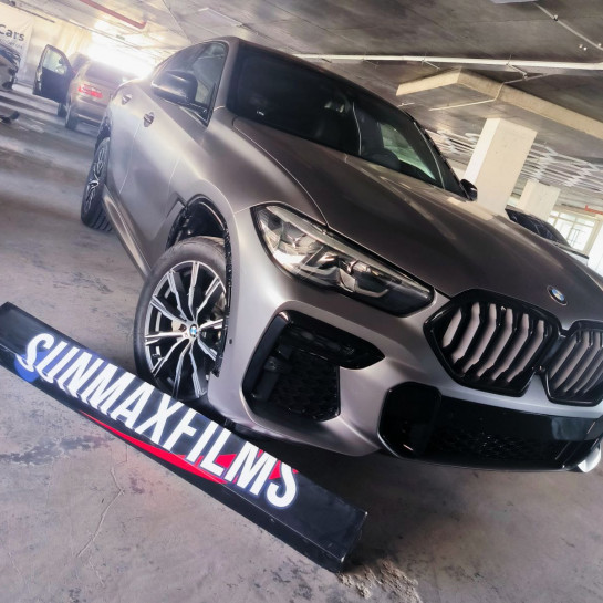 Оклейка BMW пленкой Sunmax 45 Matte AMG Gray PPF