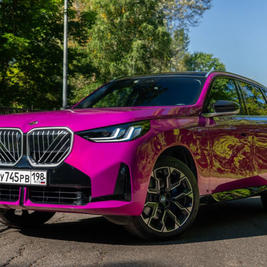 Оклейка BMW полиуретаном Sunmax 19 Violet Pearl PPF