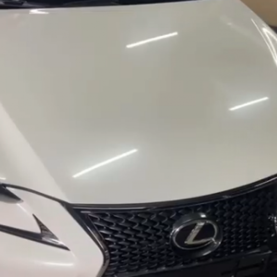 Оклейка Lexus полиуретаном Sunmax 35 White Gloss Pearl PPF