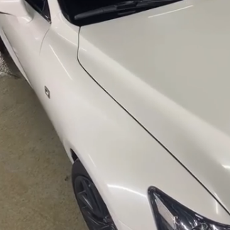 Оклейка Lexus цветным полиуретаном Sunmax оттенка 35 White Gloss Pearl PPF
