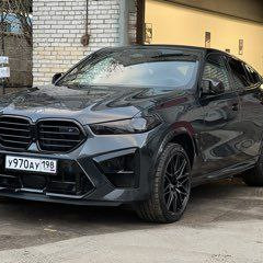Оклейка BMW X6 винилом Sunmax Gloss Diamond Black