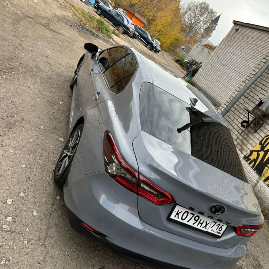 Оклейка Toyota цветным полиуретаном Sunmax оттенка 16 Nardo Gray Gloss PPF