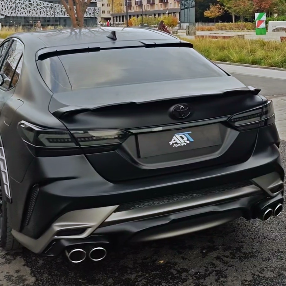 Оклейка Toyota полиуретаном Sunmax цвета 26 Black Matt PPF