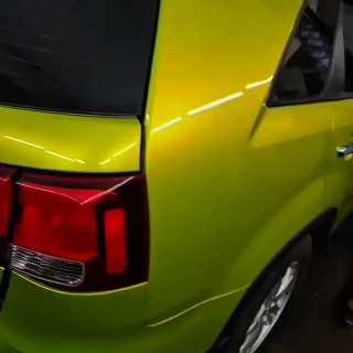 Оклейка Kia полиуретаном Sunmax цвета 54 Metal Gold PPF