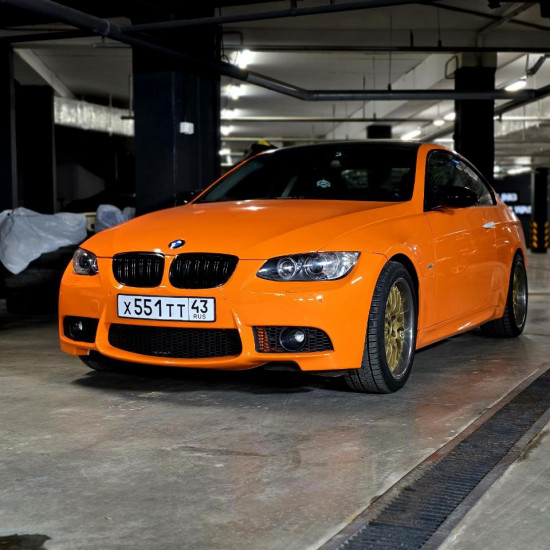 Оклейка BMW полиуретаном Sunmax 6 Lotus Orange