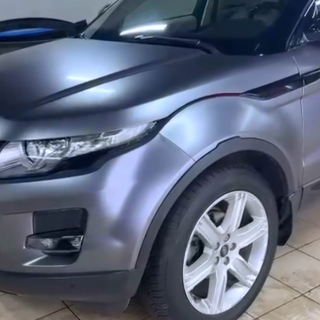 Оклейка Range Rover полиуретановой пленкой Sunmax 45 Matte AMG Gray PPF