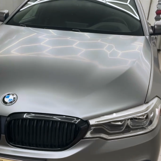 Оклейка BMW для защиты кузова полиуретаном Sunmax 45 Matte AMG Gray PPF
