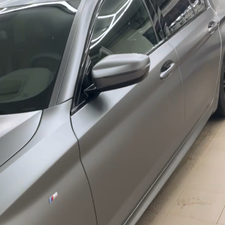 Оклейка BMW для защиты кузова полиуретаном Sunmax 45 Matte AMG Gray PPF