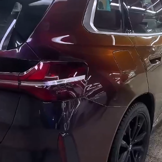 Оклейка BMW защитным полиуретаном от Sunmax цвета 51 Jaguar Black Rose PPF
