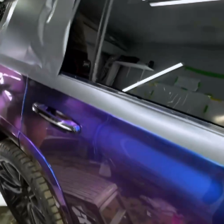 Оклейка Cadillac полиуретановой пленкой Sunmax 30 Green Blue PPF и 45 Matte AMG Gray PPF