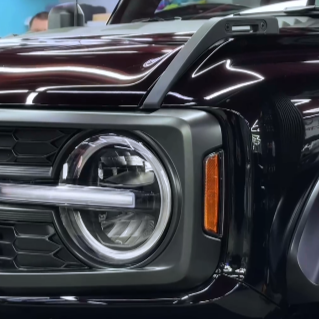 Оклейка Ford темным полиуретаном Sunmax 38 Black Gloss PPF