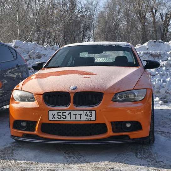 Оклейка BMW оранжевым полиуретаном Sunmax 6 Lotus Orange PPF