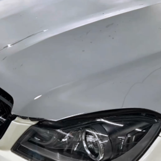 Оклейка Mercedes цветным полиуретаном Sunmax 45 Matte AMG Gray PPF