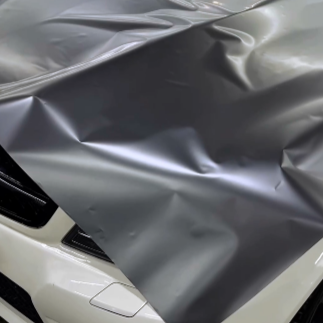 Оклейка Mercedes цветным полиуретаном Sunmax 45 Matte AMG Gray PPF