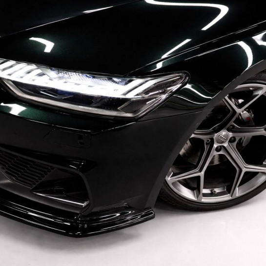Оклейка Audi цветной пленкой Sunmax 4 Goodwood Green Pearl PPF