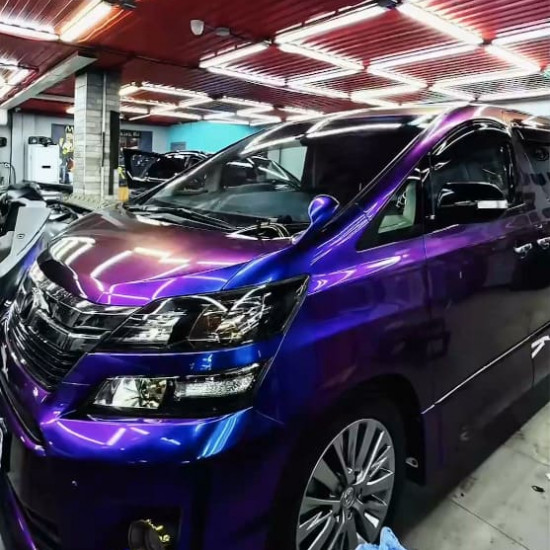 Оклейка Toyota цветным полиуретаном Sunmax 30 Green Blue Color PPF