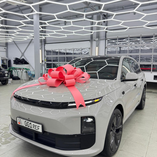 Оклейка Lixiang цветным полиуретаном Sunmax 15 Brooklyn Grey Gloss PPF
