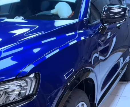 Оклейка Geely в Sunmax 17 Marina Blue Pearl PPF