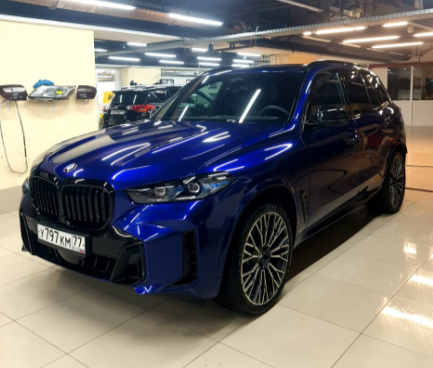 Оклейка BMW в Sunmax 17 Marina Blue PPF