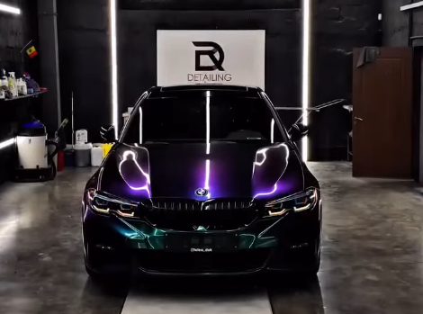 Оклейка BMW в Sunmax 29 Green Purple PPF