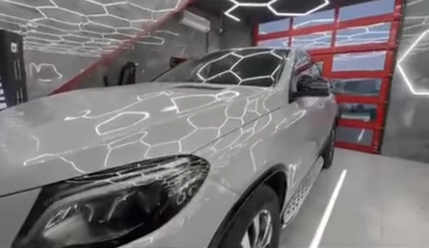 Оклейка Mercedes в Sunmax 281 Gloss Nardo Grey