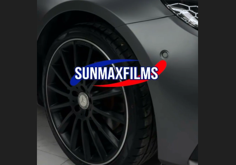 Оклейка Mercedes цветным полиуретаном Sunmax 131 Matt Metal AMG Grey PPF