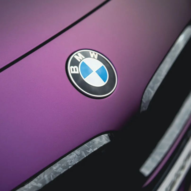 Оклейка BMW X2 в Sunmax 1047 Satin Midnight Purple