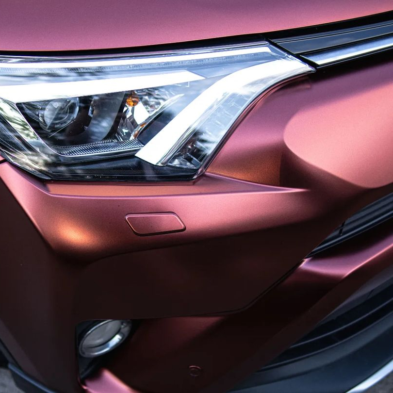 Оклейка Toyota RAV4 в Sunmax 522 Matte Metallic Russet Red