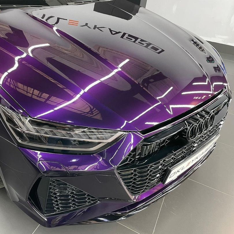 Оклейка Audi в Sunmax 765 Splendid Midnight Purple
