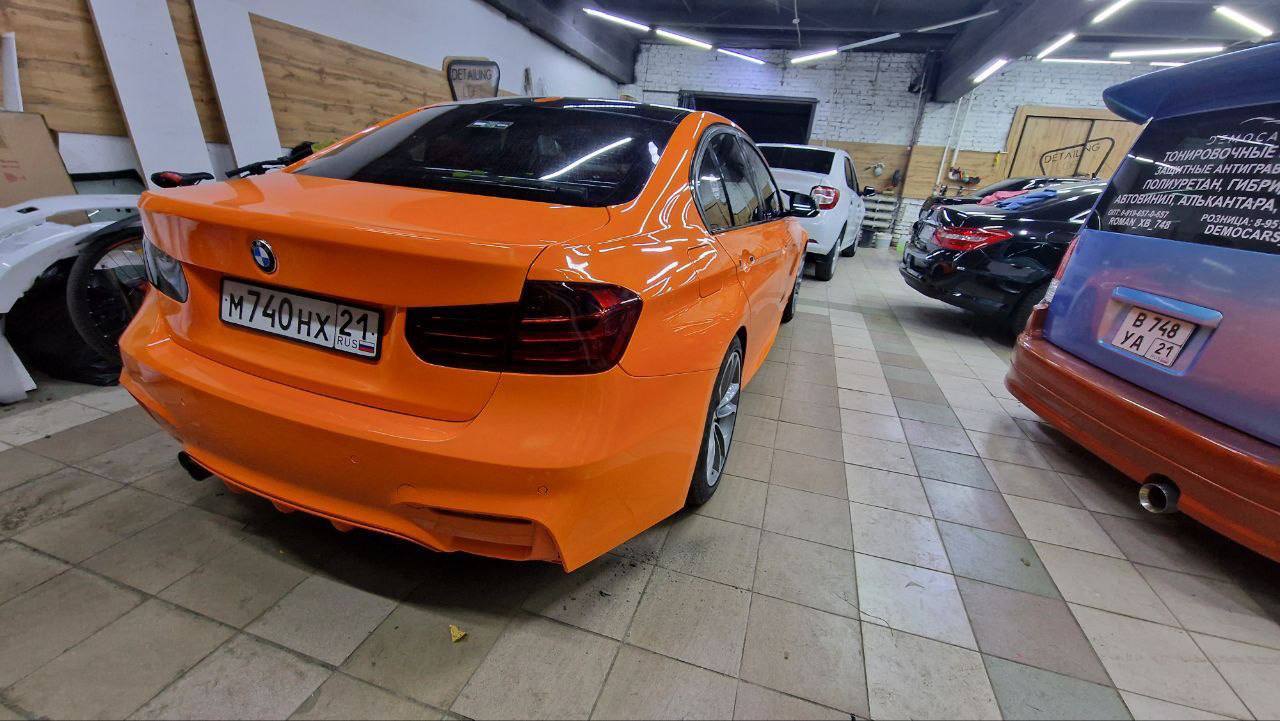 Оклейка BMW в Sunmax 6 Lotus Orange Color PPF