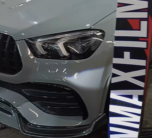 Оклейка кузова Mercedes цветным полиуретаном Sunmax 16 Nardo Gray Gloss PPF